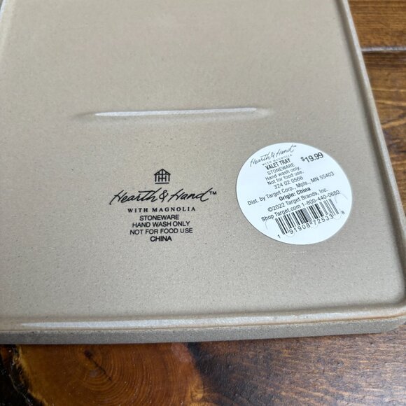 Hearth & Hand Stoneware Vanity Tray - Dual Section Organizer - Picture 7 of 8